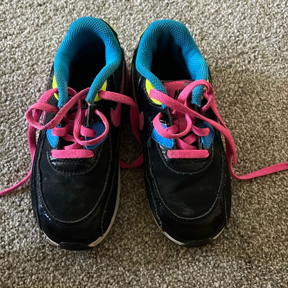Air max black with pink blue and neon